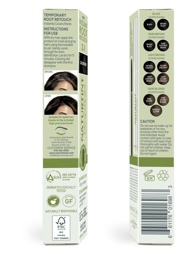 ناتشورتينت ناتورتينت إنستانت روت ريتاتش - بني داكن، تغطية الشيب 2 في 1، 0.33 أونصة سائلة - Image 2